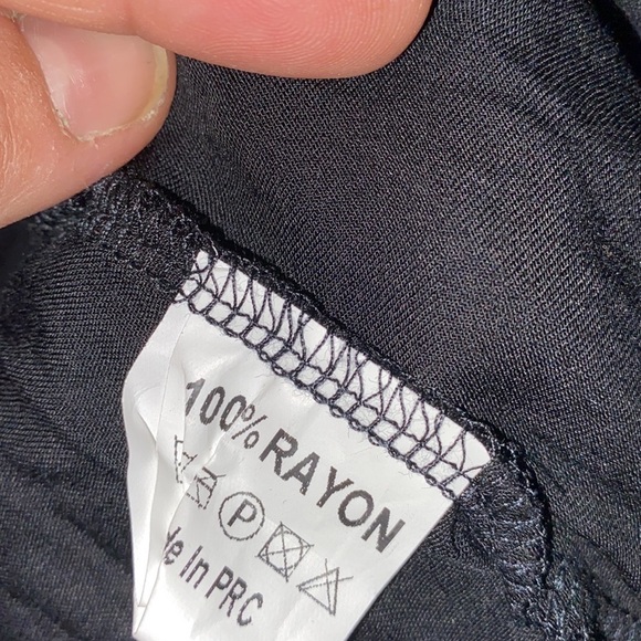 LF Native Rose black crop tiered Elsa top adjustable straps embroidered - Picture 5 of 7